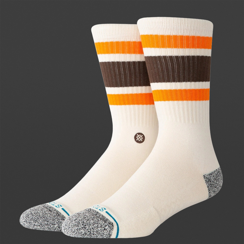 Socken Boyd ST Crew Off White/ Orange