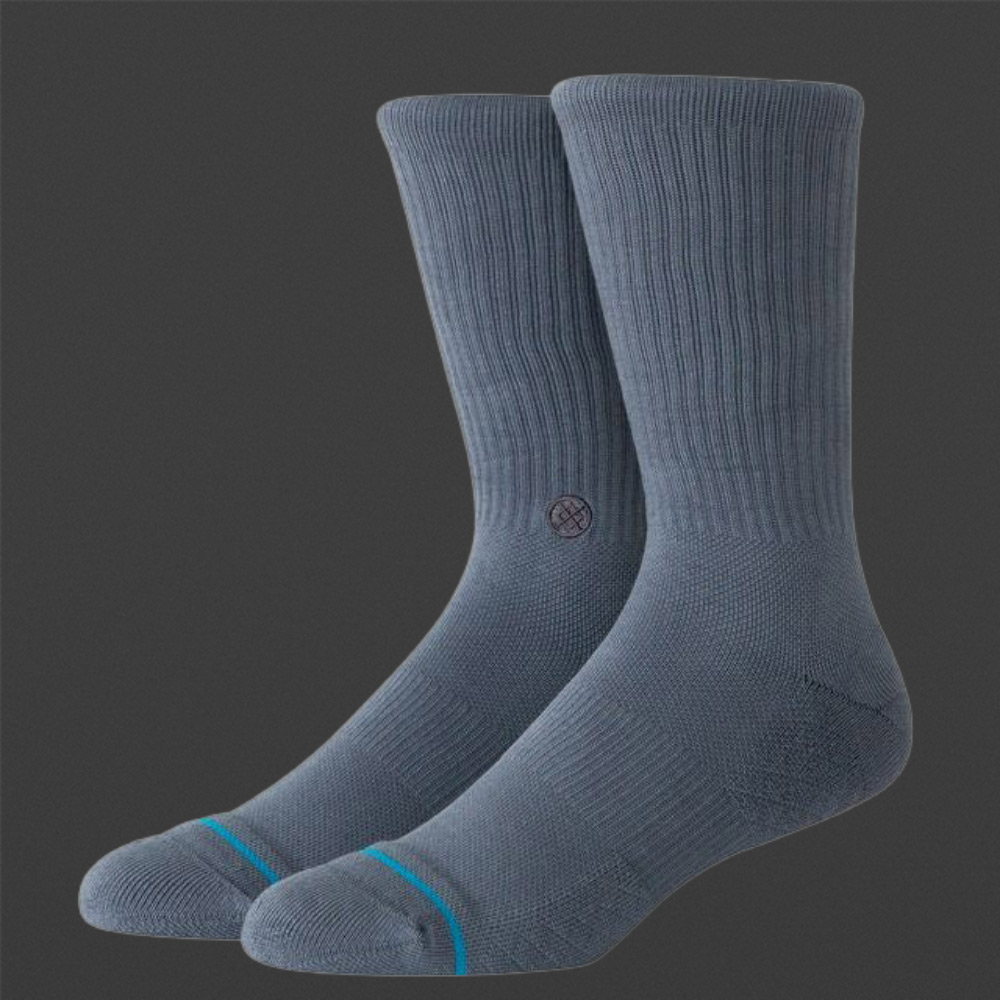 Socken Signature Crew Blau-Grau