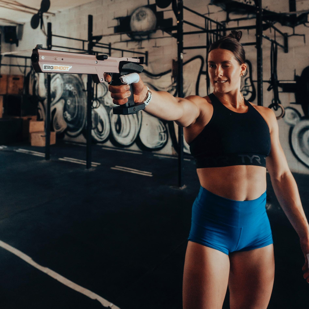 emma-lawson-ergshoot-pistole Athletin nutzt ErgShoot Laser-Trainingssystem im sportlichen Präzisionstraining