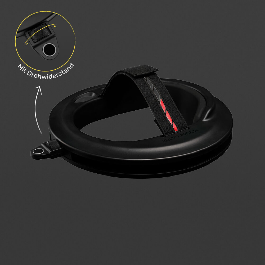 Detailaufnahme Iron Neck 3.0 Pro mit einstellbarem Rotationswiderstand