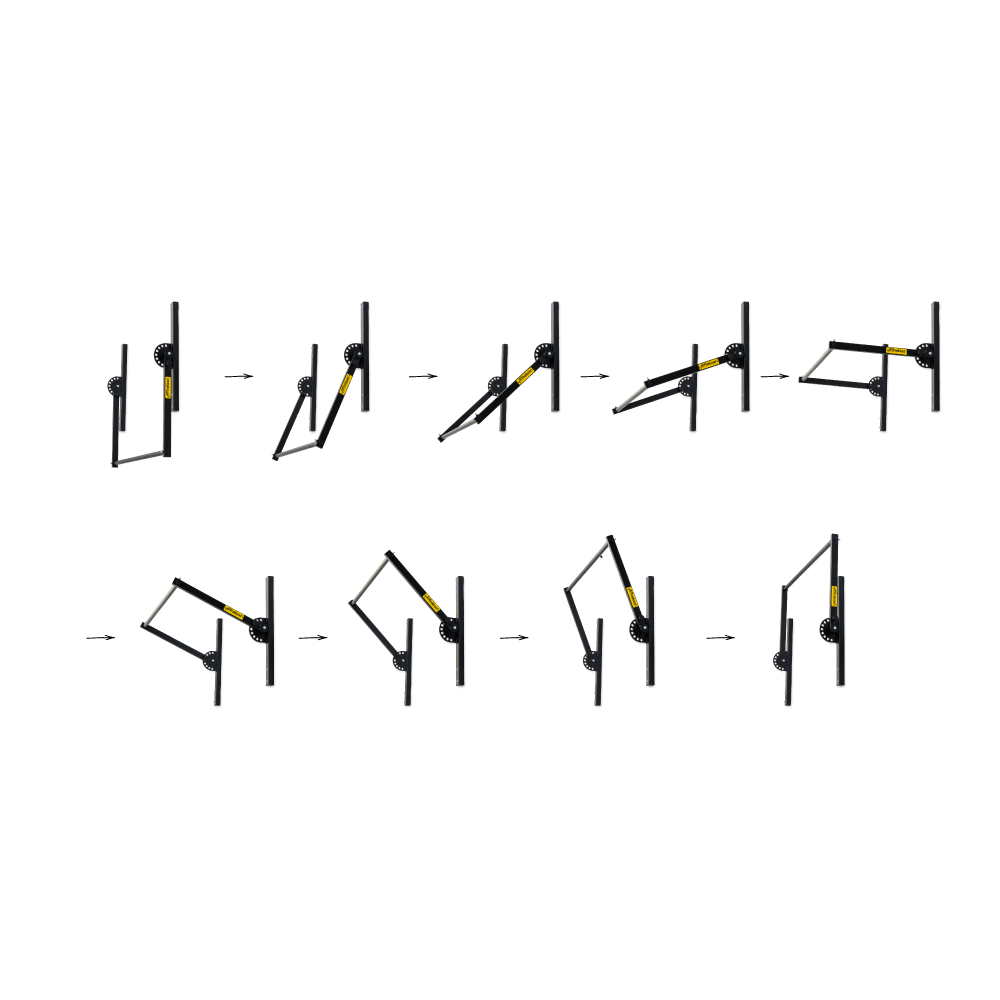 Affenhand höhenverstellbare Klimmzugstange für Homegym – stabile Pull-up-Bar für verschiedene Körpergrößen und platzsparende Wandmontage