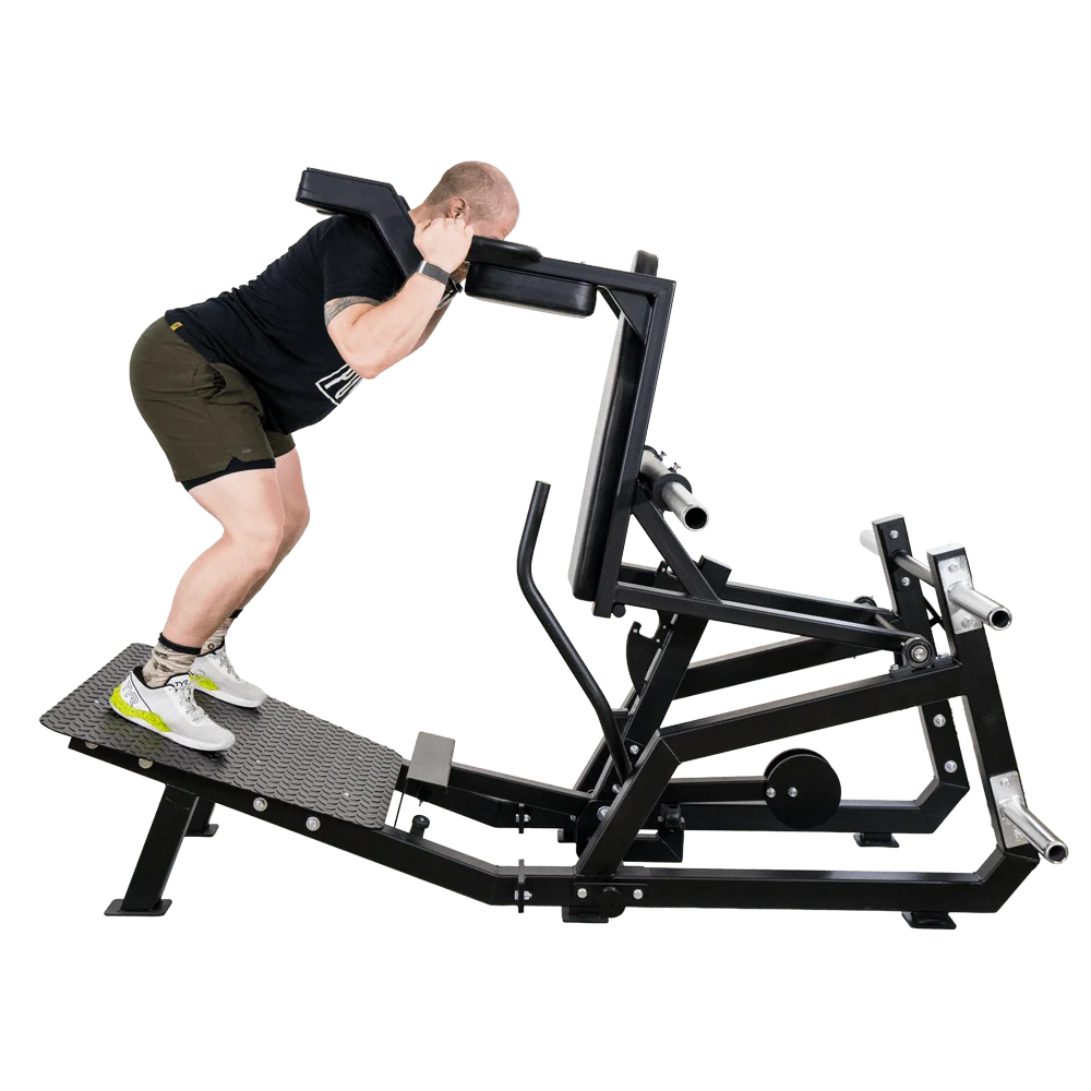 Reverse Squat mit Super Squat Gerät
