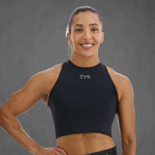 TYR Cropped High Neck Tank Damen – Bild 2