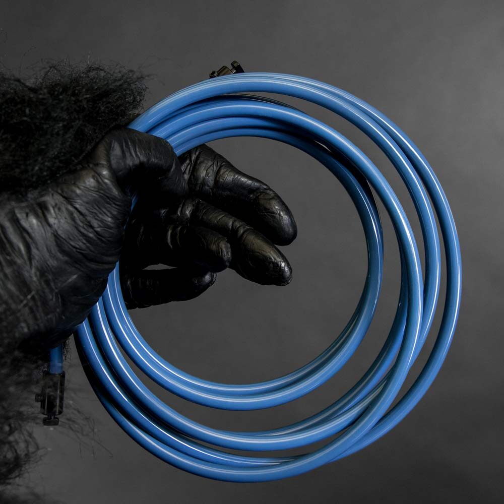 Blaues Ersatzkabel für Velites Earth 2 Springseil auf weißem Hintergrund