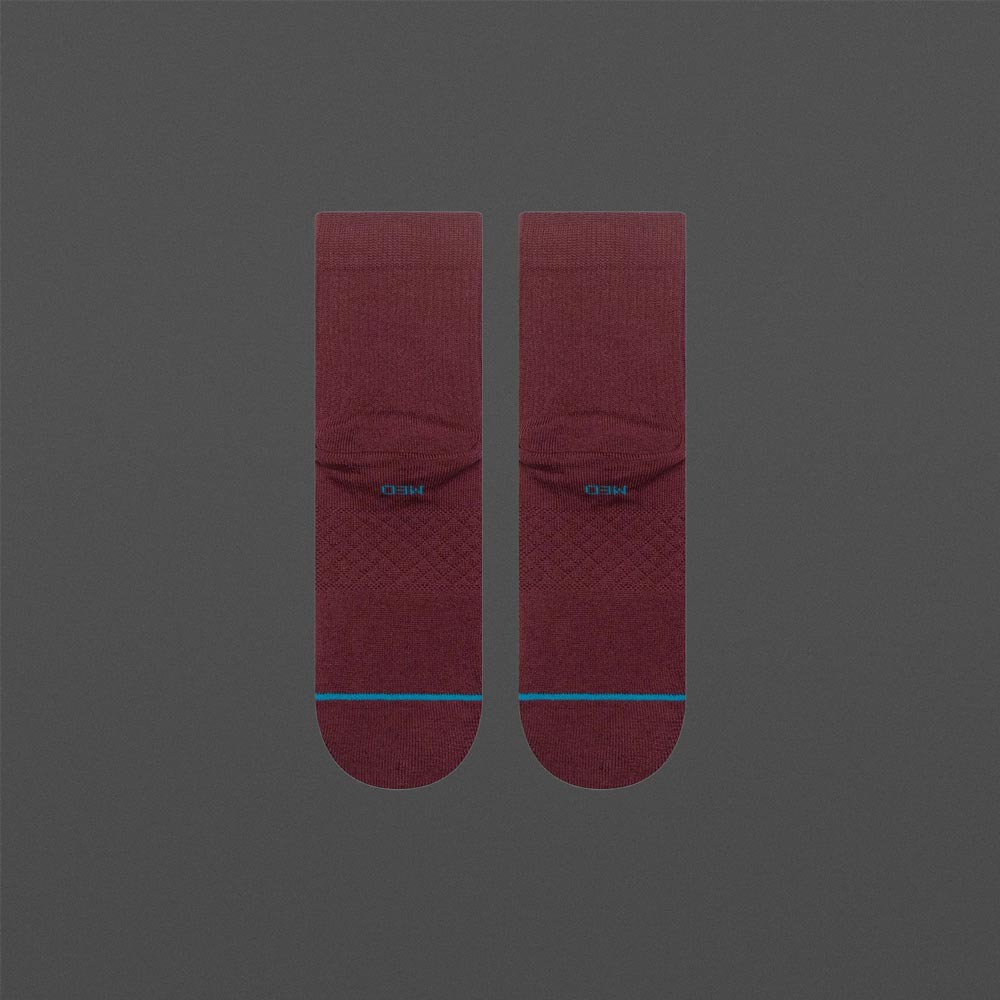 Socken Icon Quarter Weinrot – Bild 3