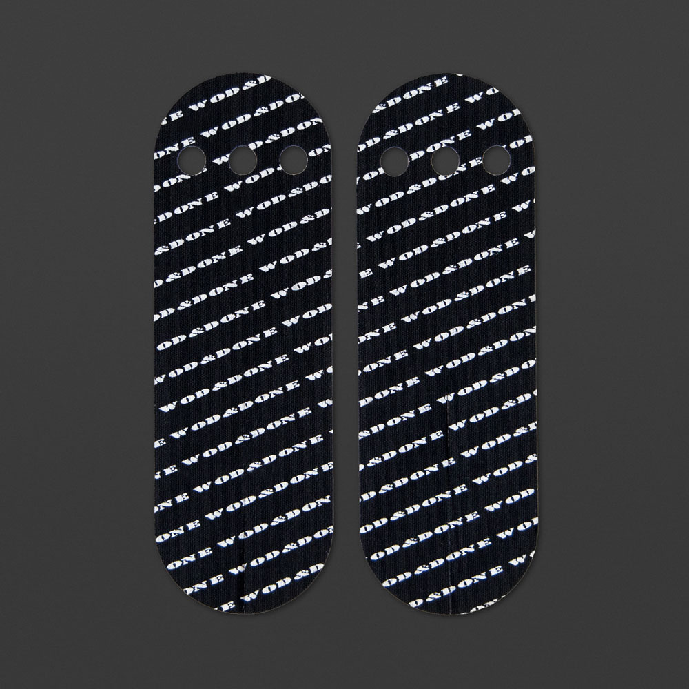 Schwarze WOD&DONE Handgrips für jeden Athleten